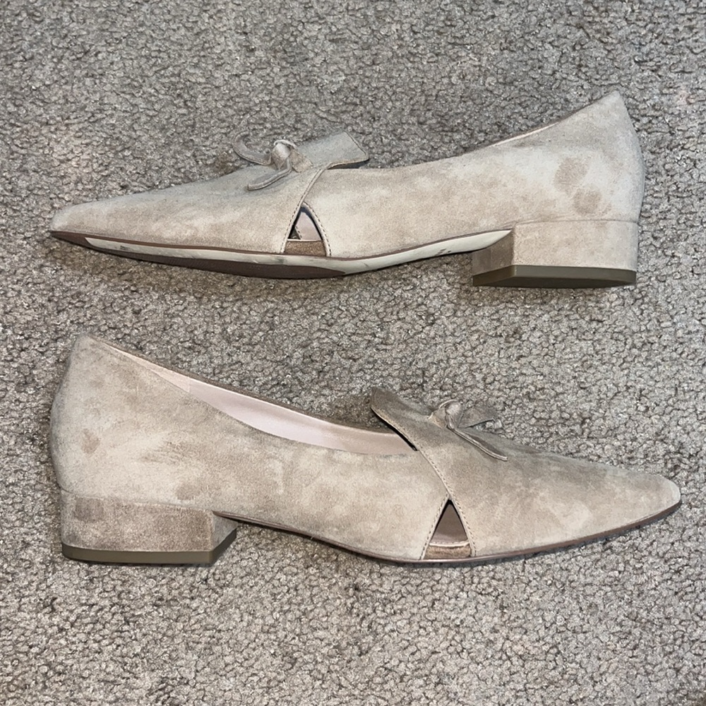 Cole Haan Grand Viola Skimmer Flat Suede Light Whiskey 10 - Picture 3 of 9